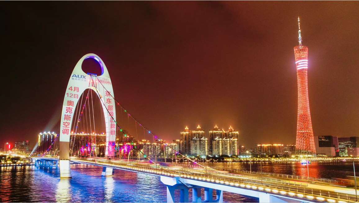 广州猎德大桥投影媒体广告报价 广州猎德大桥投影媒体广告报价